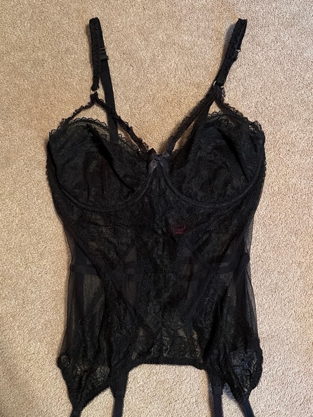 L’agent by Agent Provocateur black corset lingerie top